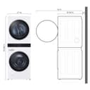 Single Unit Front Load Washtower™ With Center Control™ 4.5 Cu. Ft. Washer And 7.4 Cu. Ft. Gas Dryer view 4
