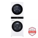 Single Unit LG WashTower™ with Center Control™ 5.0 cu. ft. Front Load Washer and 7.8 cu. ft. Electric Ventless Heat Pump Dryer view 1