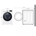 4.5 Cu. Ft. Ultra Large Capacity Front Load Washer - White view 11