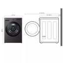 5.0 cu. ft. Mega Capacity Front Load Washer in Steel view 12
