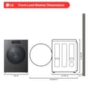 5.8 Cu. Ft. Mega Capacity Smart Front Load Washer With Built-in Intelligence, Turbowash® 360°, Ezdispense® And Touch Lcd Control view 3