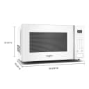 0.7 cu. ft. White Countertop Microwave With Steam Clean - 700 watt view 9