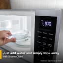 0.9 cu. ft. Black Countertop Microwave With Steam Clean - 900 watt view 5