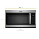 1.7 cu. ft. Microwave Hood Combination with Electronic Touch Controls view 13