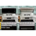 1.1 cu. ft. Smart Low Profile Microwave Hood Combination with 450 CRM 4-Speed Venting view 42