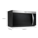 30-inch Wide Over the Range Microwave - 1.7 cu. ft. view 14