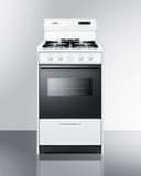 20" Wide Gas Range view 1