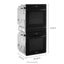 5.8 Cu. Ft. 24 Inch Double Wall Oven with Convection view 18