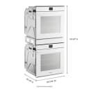 5.8 Cu. Ft. 24 Inch Double Wall Oven with Convection view 18