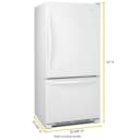 33-inches wide Bottom-Freezer Refrigerator with SpillGuard™ Glass Shelves - 22 cu. ft view 5