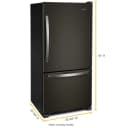 33-inch wide Bottom-Freezer Refrigerator - 22 cu. ft. view 7