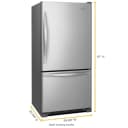30-inches wide Bottom-Freezer Refrigerator with SpillGuard™ Glass Shelves - 18.7 cu. ft. view 4