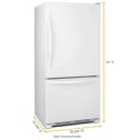 30-inches wide Bottom-Freezer Refrigerator with SpillGuard™ Glass Shelves - 18.7 cu. ft. view 6
