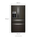 36-inch Wide 4 Door Refrigerator with Prep and Store Bins - 26 Cu. Ft. view 27