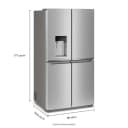 36-Inch Counter Depth 4 Door Refrigerator with Ice Maker in Door view 4