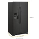 33-inch Wide Side-by-Side Refrigerator - 21 cu. ft. view 13
