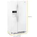 36-inch Wide Side-by-Side Refrigerator - 24 cu. ft. view 2