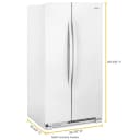 36-inch Wide Side-by-Side Refrigerator - 25 cu. ft. view 7