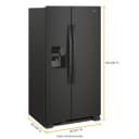 33-inch Wide Side-by-Side Refrigerator - 21 cu. ft. view 17