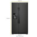 33-inch Wide Side-by-Side Refrigerator - 21 cu. ft. view 3