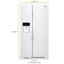 33-inch Wide Side-by-Side Refrigerator - 21 cu. ft. view 6
