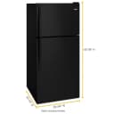 30-inch Wide Top Freezer Refrigerator - 18 cu. ft. view 3