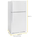 33-inch Wide Top Freezer Refrigerator - 21 cu. ft. view 6