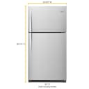 33-inch Wide Top Freezer Refrigerator - 21 cu. ft. view 3