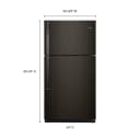 33-inch Wide Top Freezer Refrigerator - 21 cu. ft. view 5