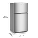 Whirlpool® 32.8-inch Wide Top Freezer Refrigerator with Total Coverage Cooling- 21.3 Cu. Ft. view 6