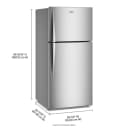 Whirlpool® 30-inch Wide Top Freezer Refrigerator with Total Coverage Cooling- 19 Cu. Ft. view 12