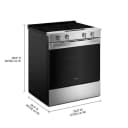 30-inch Electric Smart Range with Air Cooking Technology and Steam Clean view 12
