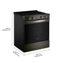 30-inch Electric Smart Range with Air Cooking Technology and Steam Clean view 2
