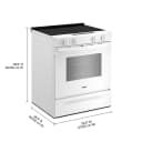 30-inch Electric Smart Range with Air Cooking Technology and Steam Clean view 6