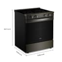30-inch Smart Slide in Electric Range with Air Cooking Technology, No Preheat Air Fry, WipeClean™ Coating, Steam/Self Clean and High Speed Preheat view 18