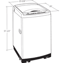 Space-Saving 2.7 DOE Cu. Ft. Capacity Portable Washer with Stainless Steel Basket view 4
