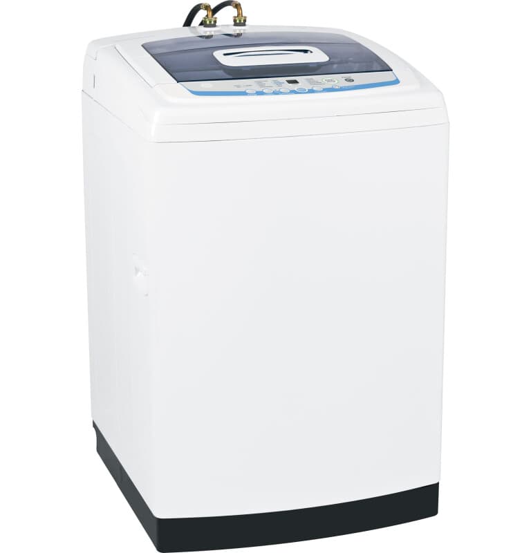 Space-Saving 2.7 DOE Cu. Ft. Capacity Stationary Washer with Stainless Steel Basket