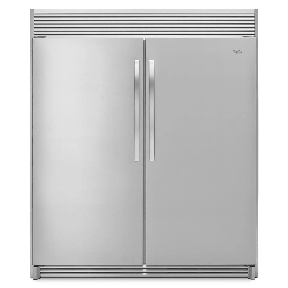 Stainless steel side-by-side refrigerator
