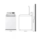 5.3 cu.ft. Mega Capacity Smart wi-fi Enabled Top Load Washer with 4-Way™ Agitator & TurboWash3D™ Technology view 3