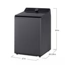 5.5 Cu. Ft. Mega Capacity Smart Top Load Washer With Impeller, Easyunload™, Ai Sensing, Ezdispense®, Water Faucet & Lcd Digital Dial Control view 25