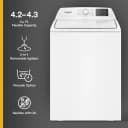 4.2 - 4.3 Cu. Ft. Whirlpool® Top Load Washer with 2-in-1 Removable Agitator view 34