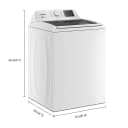 4.2–4.3 Cu. Ft. Whirlpool® Top Load Washer with 2-in-1 Removable Agitator and Soft Close Glass Lid view 10