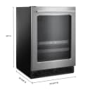 24-inch Wide Undercounter Beverage Center with Towel Bar Handle- 5.2 cu. ft. view 5