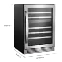 24-inch Wide Undercounter Wine Center with 46-Bottle Wine Storage view 6