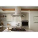 30" Curved Glass Island Mount Range Hood view 2