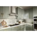30" Curved Glass Island Mount Range Hood view 4