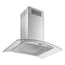 36" Curved Glass Island Mount Range Hood view 12