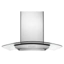 36" Modern Glass Island Mount Range Hood view 2