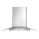 36" Modern Glass Island Mount Range Hood view 1