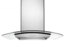 36" Modern Glass Island Mount Range Hood view 2